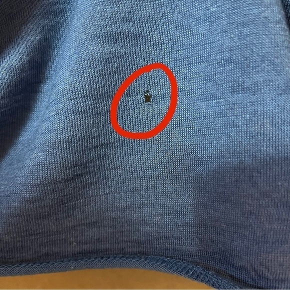 Alice + Olivia | Base Draped Wrap Popover Top Tencel Silk Blue Size M - Picture 10 of 15